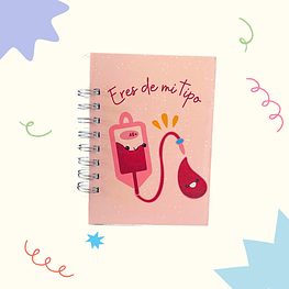Mini cuadernito "Eres de mi tipo"