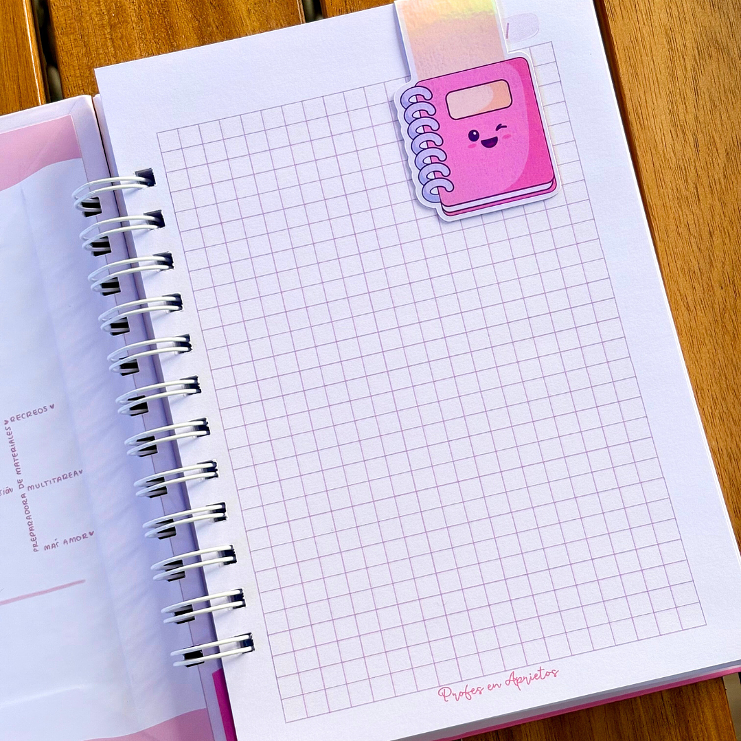 MARCAPAGINAS MAGNETICO CUADERNO PINK 1