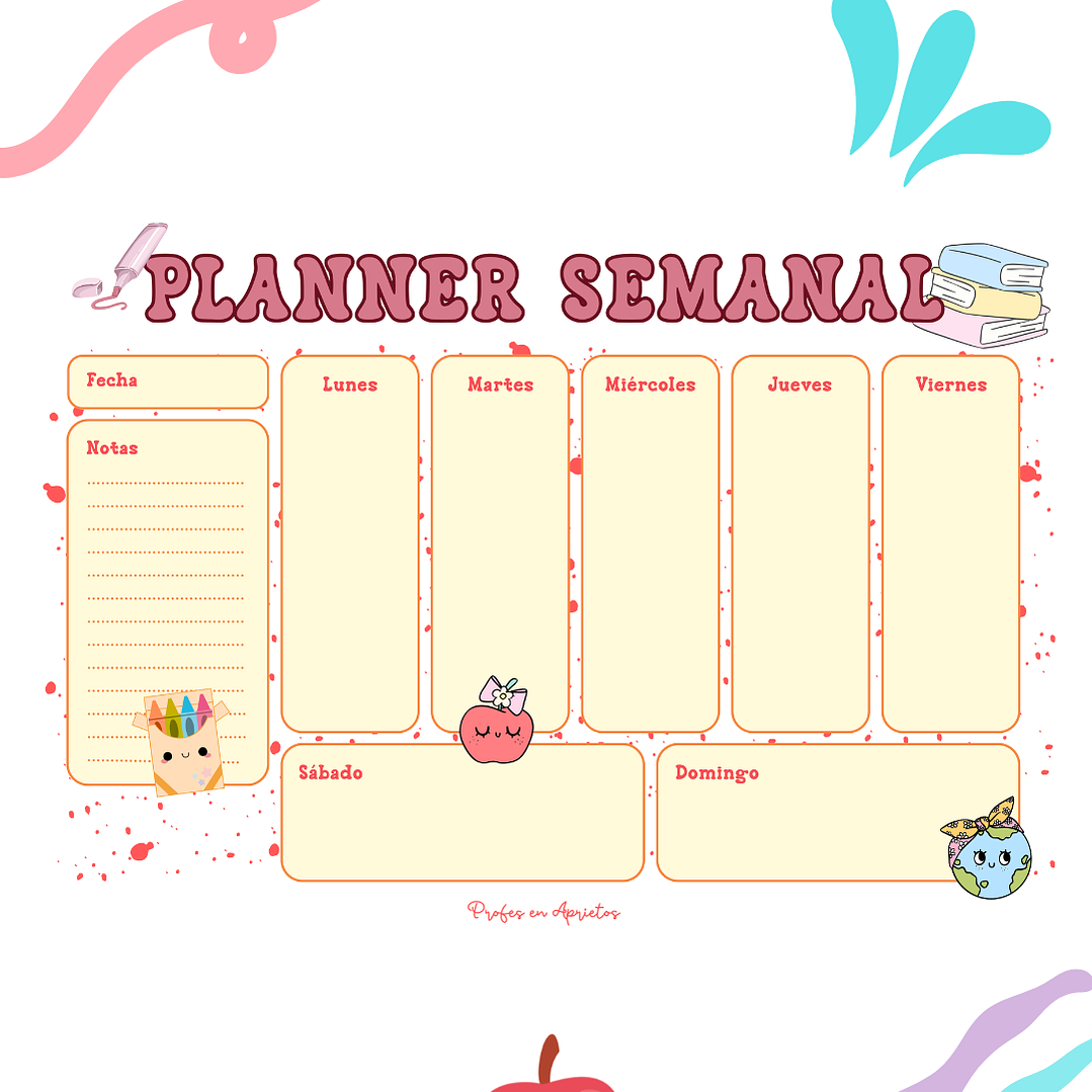 PLANNER SEMANAL PARA PROFES 3
