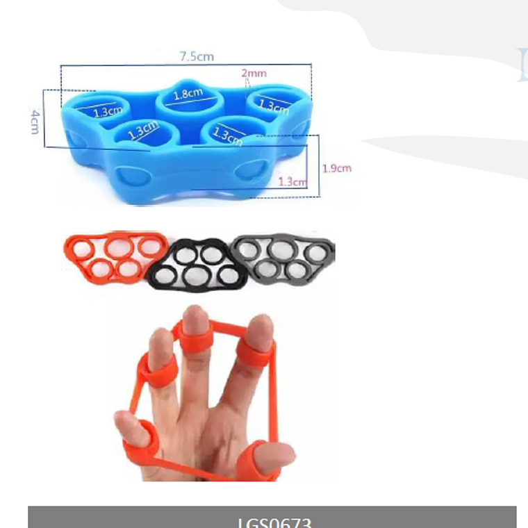 KIT HAND GRIP EJERCITADOR DE DEDOS SILICONA 1