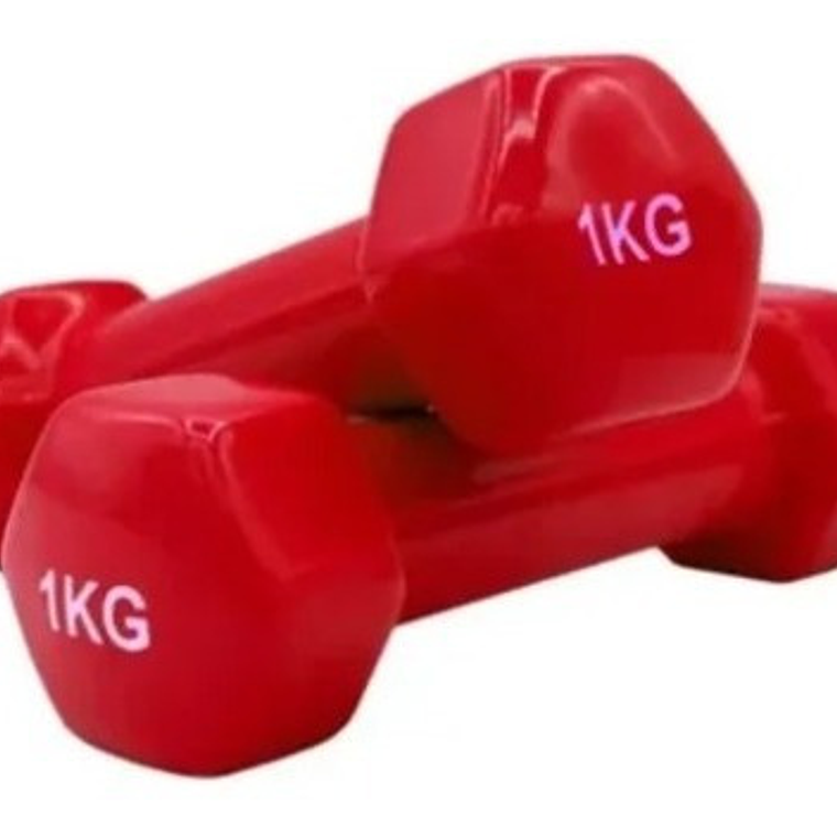 Mancuerna Hexagonal De Vinilo Par (1 a 5 kg) 1