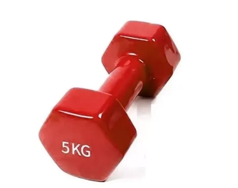 Mancuerna Hexagonal De Vinilo Par (1 a 5 kg) 4