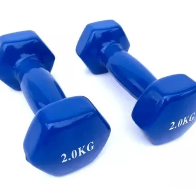 Mancuerna Hexagonal De Vinilo Par (1 a 5 kg) 5