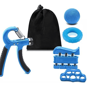 KIT EJERCITADOR DE MANOS 5 Pcs FORTALECEDOR MANOS AJUSTABLE