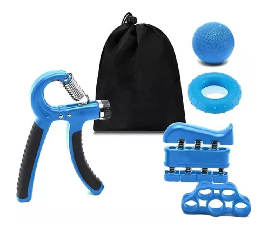 KIT EJERCITADOR DE MANOS 5 Pcs FORTALECEDOR MANOS AJUSTABLE 1