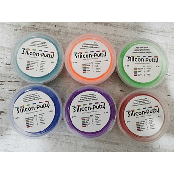 KIT 6 UNIDADES MASAS TERAPEUTICAS SILICON-PUTTY