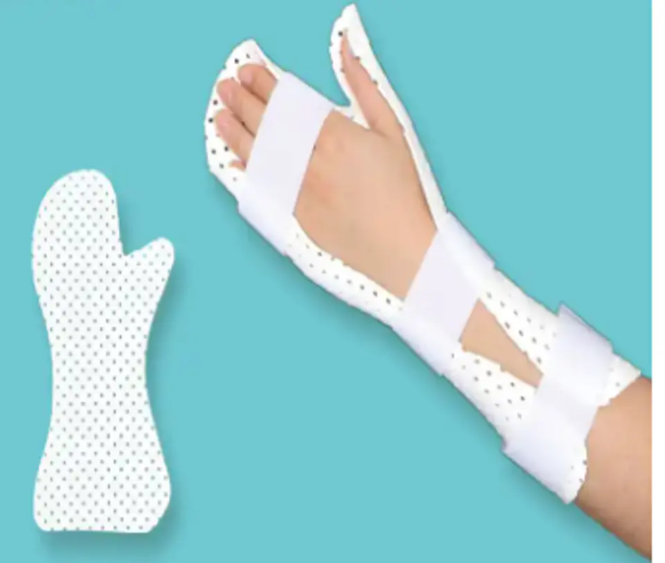 PALMETA DE REPOSO PULGAR SEPARADO (TIPO SIMPLE) TERMOPLÁSTICO PRECORTADO LISTO PARA MOLDEAR 2