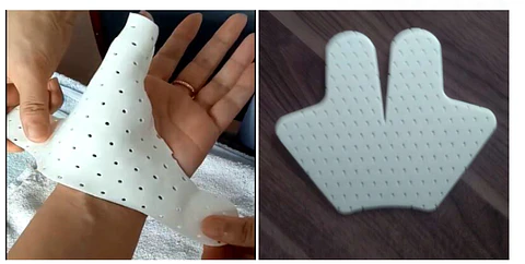 INMOVILIZADOR DE PULGAR (TIPO ESPINA DE PESCADO) TERMOPLÁSTICO PRECORTADO LISTO PARA MOLDEAR