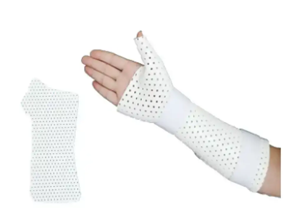 INMOVILIZADOR DE MUÑECA Y PULGAR ESPIGA ENVOLVENTE (TIPO TUBULAR) TERMOPLÁSTICO PRECORTADO LISTO PARA MOLDEAR 1