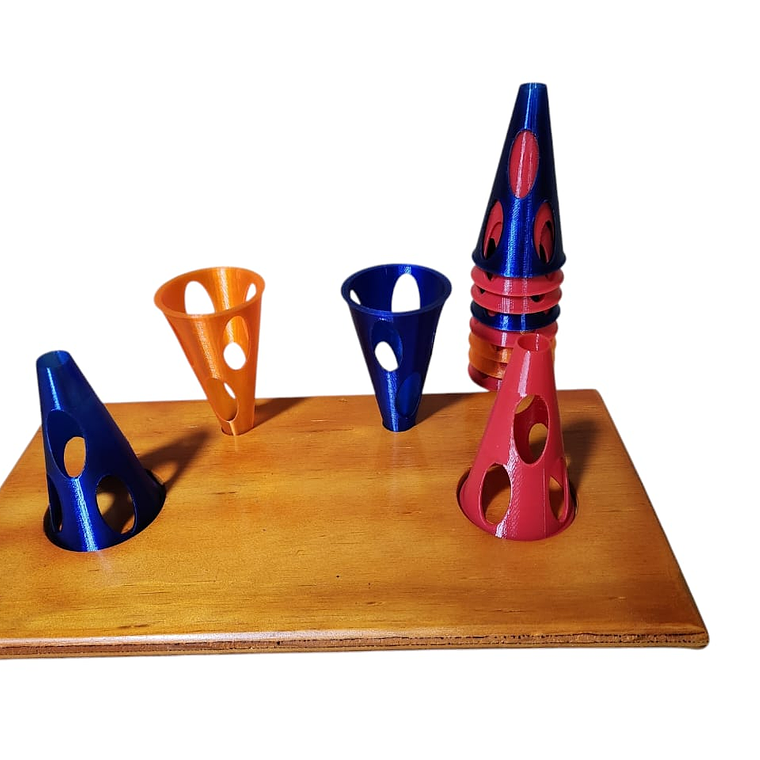 12 Conos apilables + Base 2