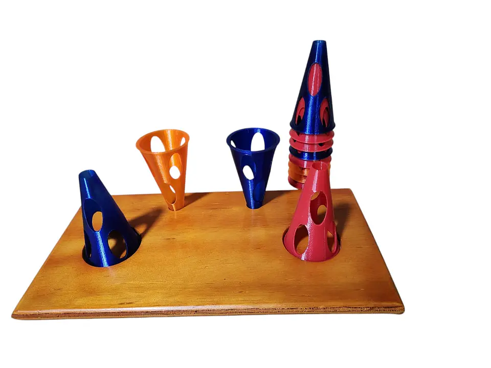 12 Conos apilables + Base 2