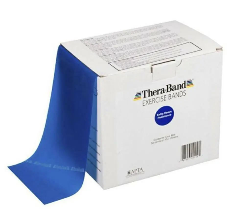 BANDA ELÁSTICA CONTINUA LIBRE DE LÁTEX THERABAND 45,7m 5