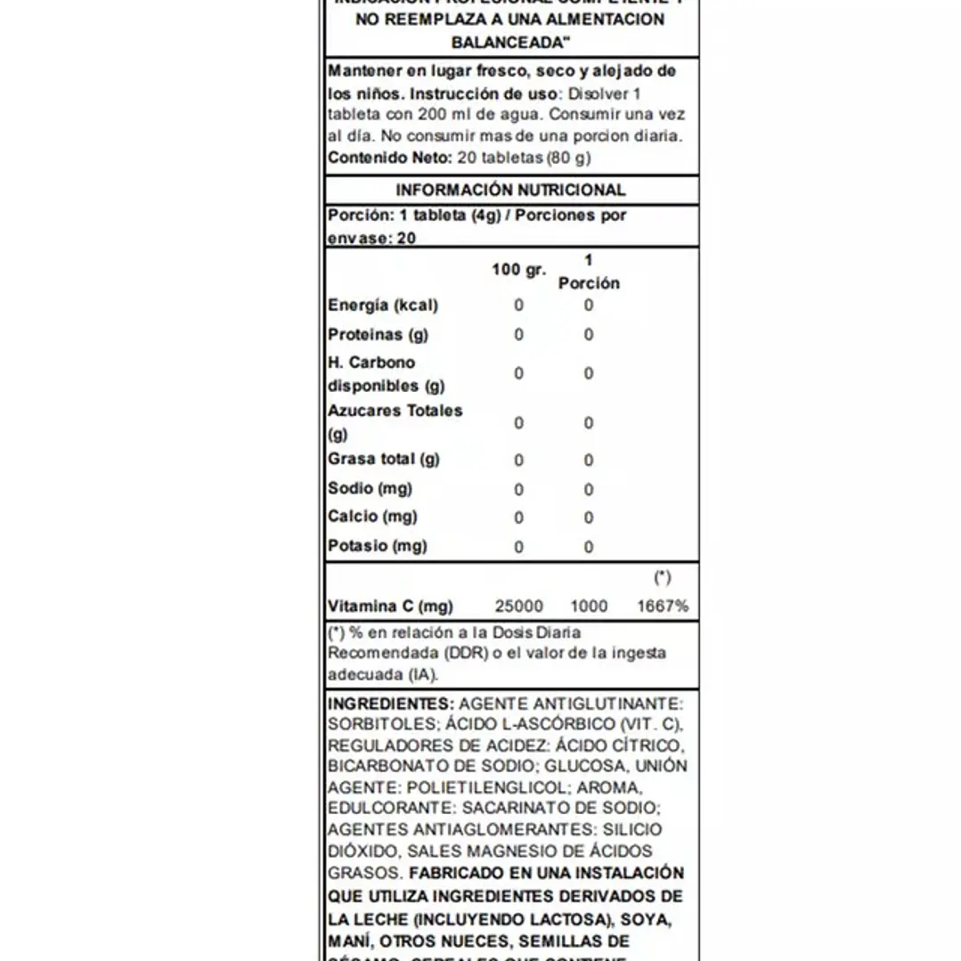 Vitamina C 1000mg Tabletas Efervescentes 2