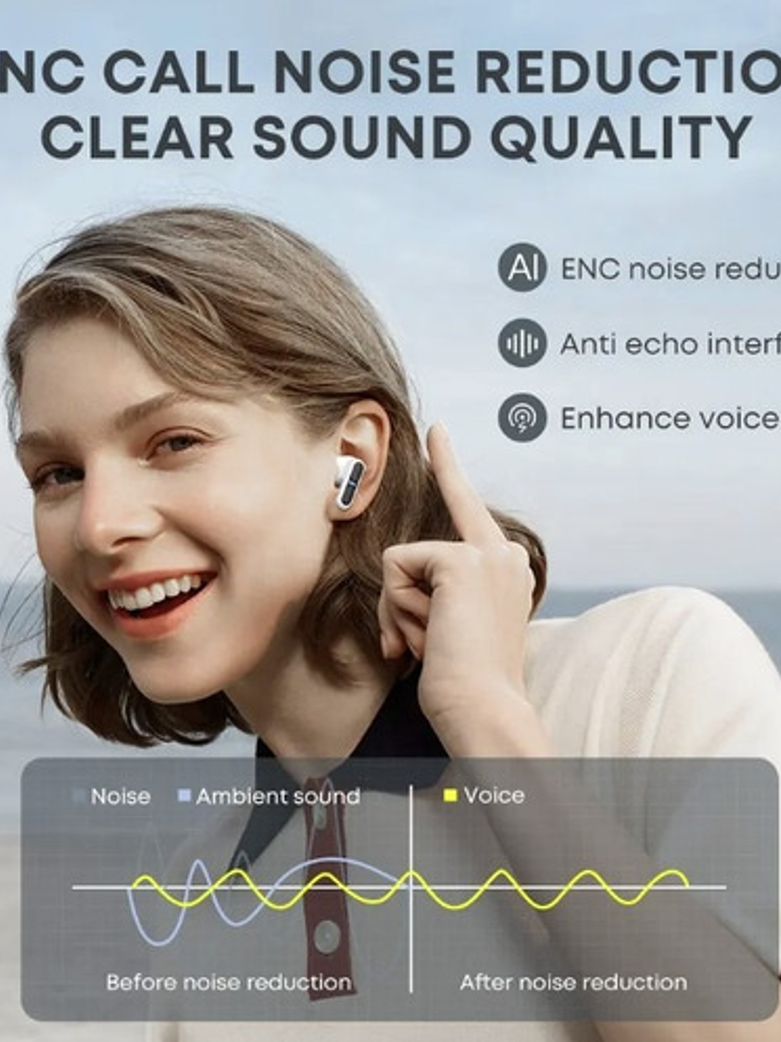 Audífonos Langsdom Theta Tg11, Gaming Bluetooth 5.3 Color Blanco  4