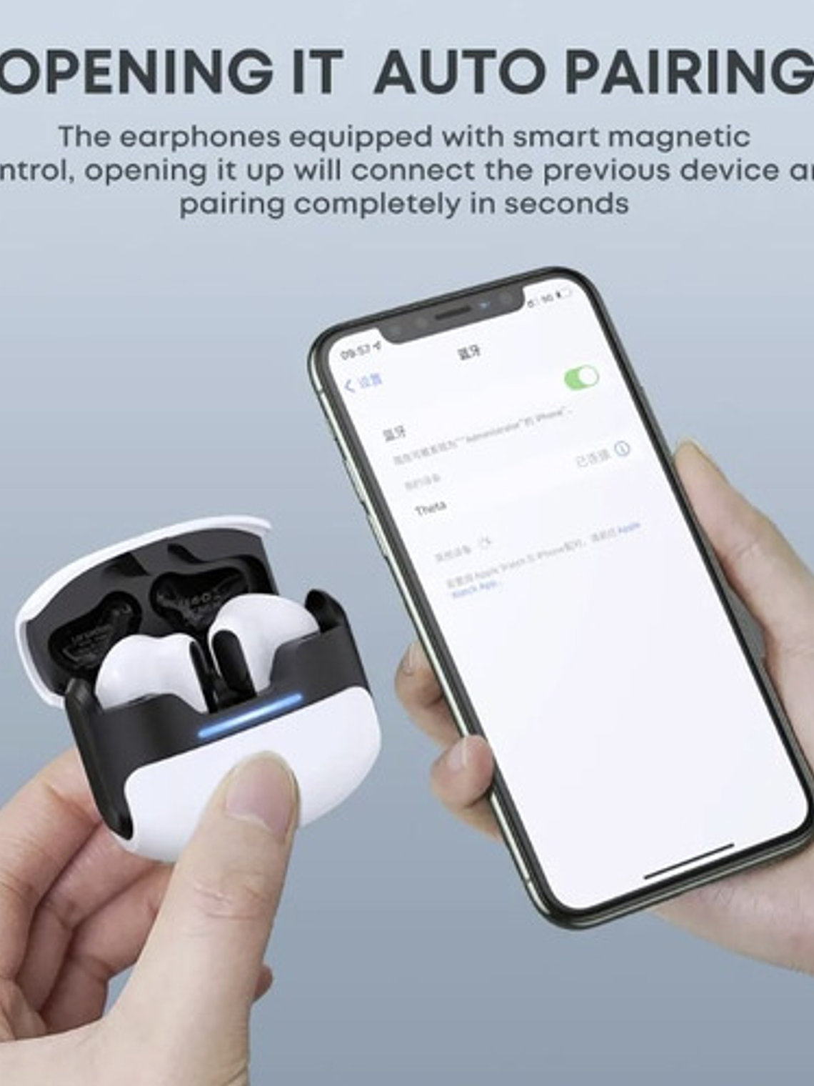 Audífonos Langsdom Theta Tg11, Gaming Bluetooth 5.3 Color Blanco  5