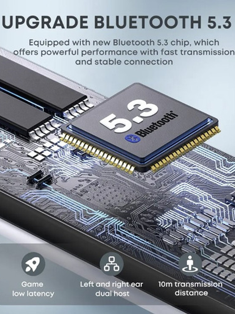 Audífonos Langsdom Theta Tg11, Gaming Bluetooth 5.3 Color Blanco  13