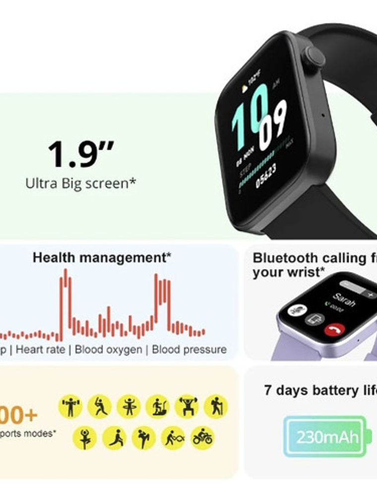 Reloj Inteligente Colmi P71, Negro 2