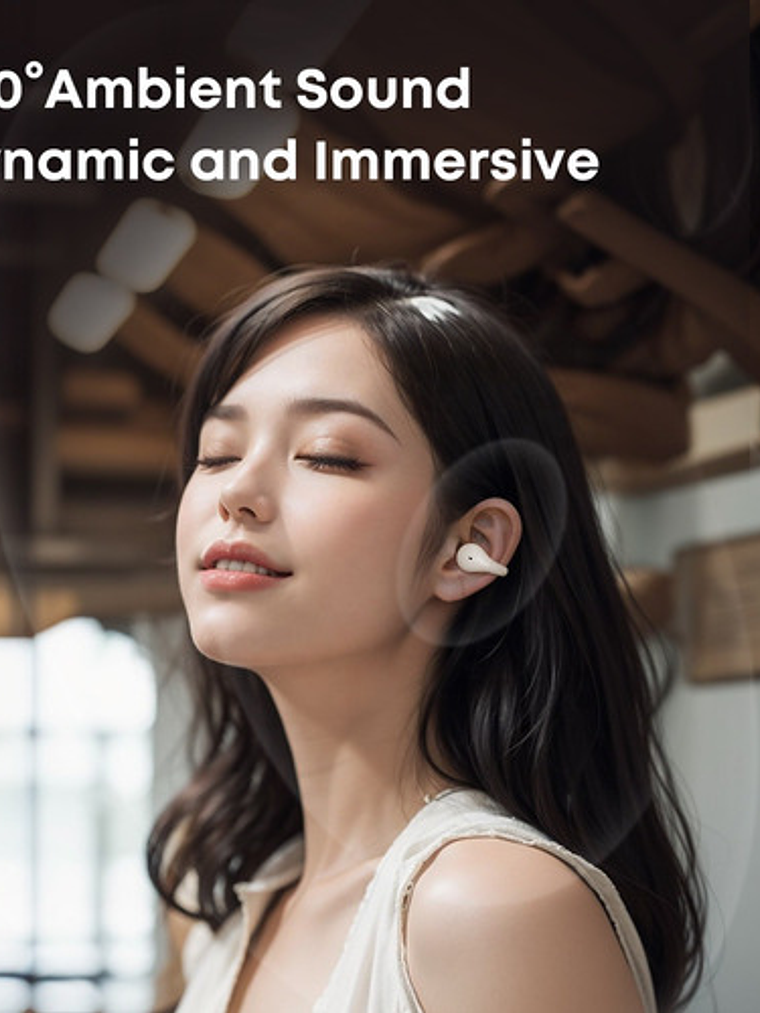 Audifonos Langsdom Clipbuds, Hermoso Diseño, Deportivos, Bluetooth, Negro 3