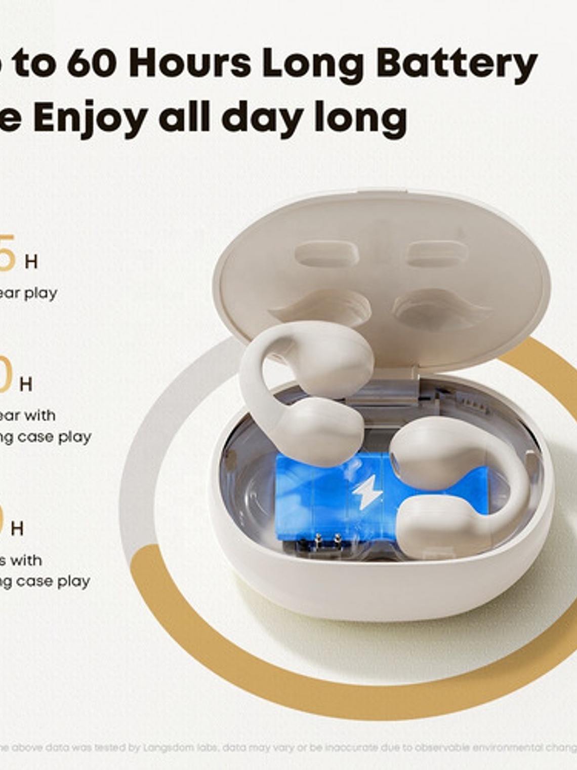 Audifonos Langsdom Clipbuds, Hermoso Diseño, Deportivos, Bluetooth, Negro 4