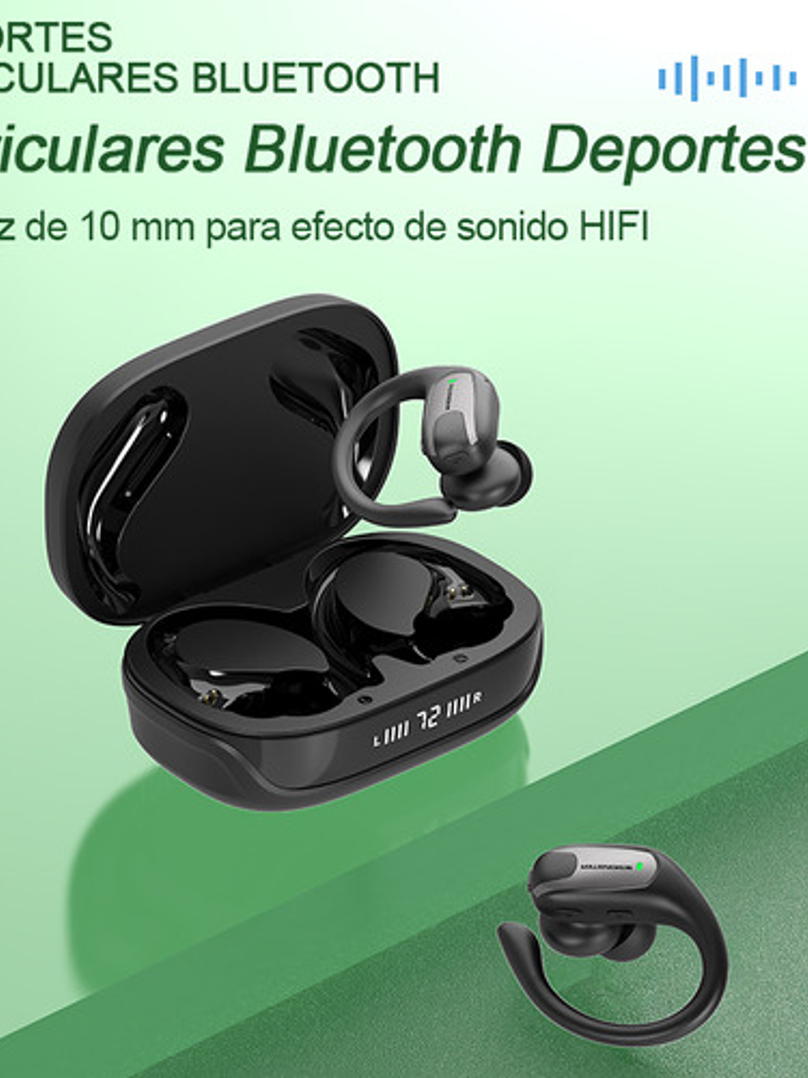 Audífonos Monster Aurafit X05, Ultra Deportivos Bluetooth, Color Negro 6