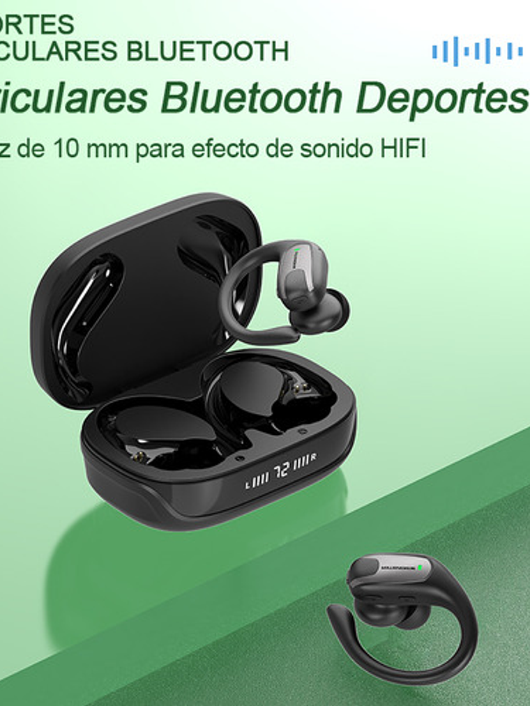 Audífonos Monster Aurafit X05, Ultra Deportivos Bluetooth, Color Negro 6