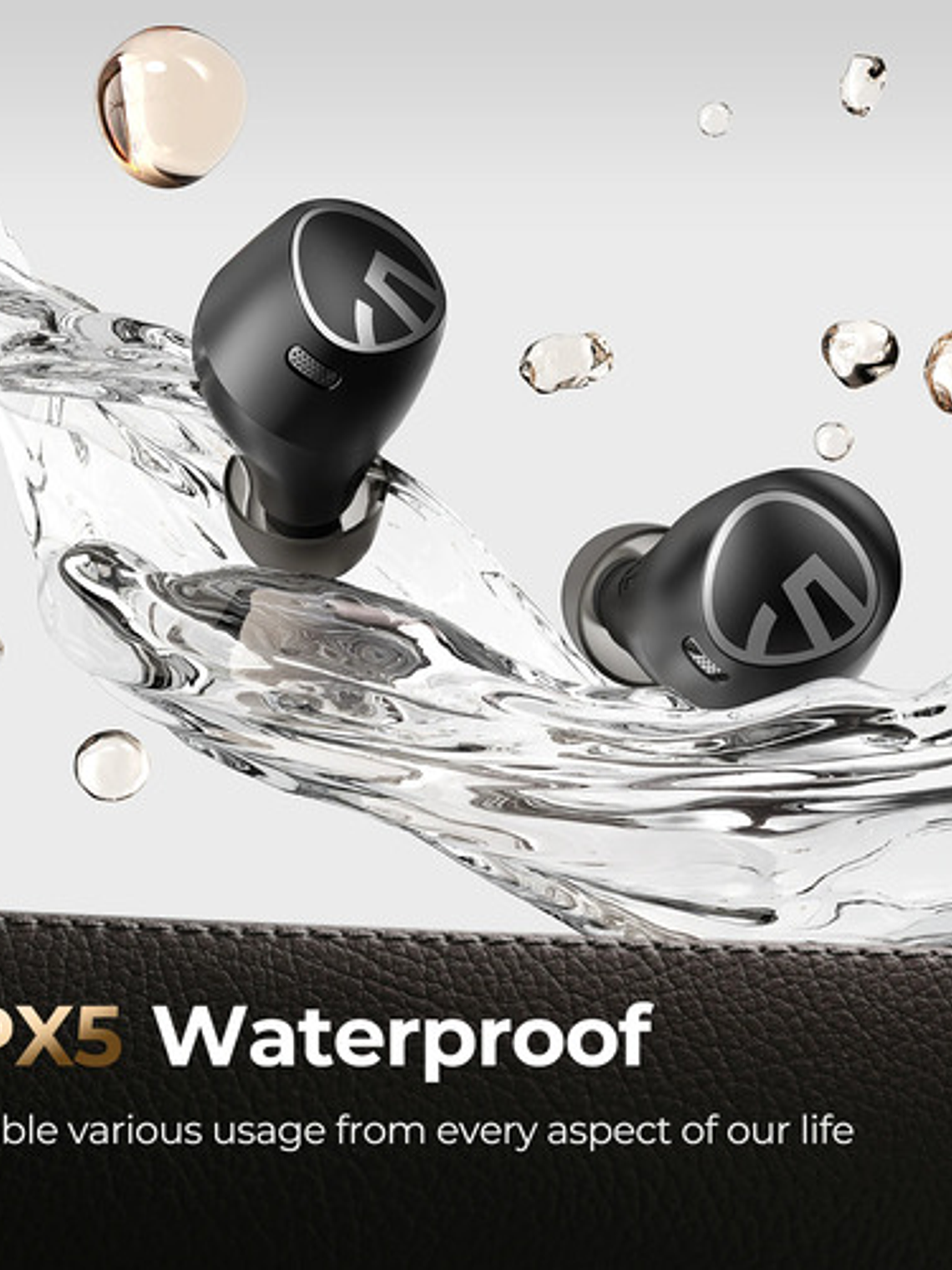 Audífonos Soundpeats Free2 Classic, Bluetooth, In-ear Gamer, color Negro 5