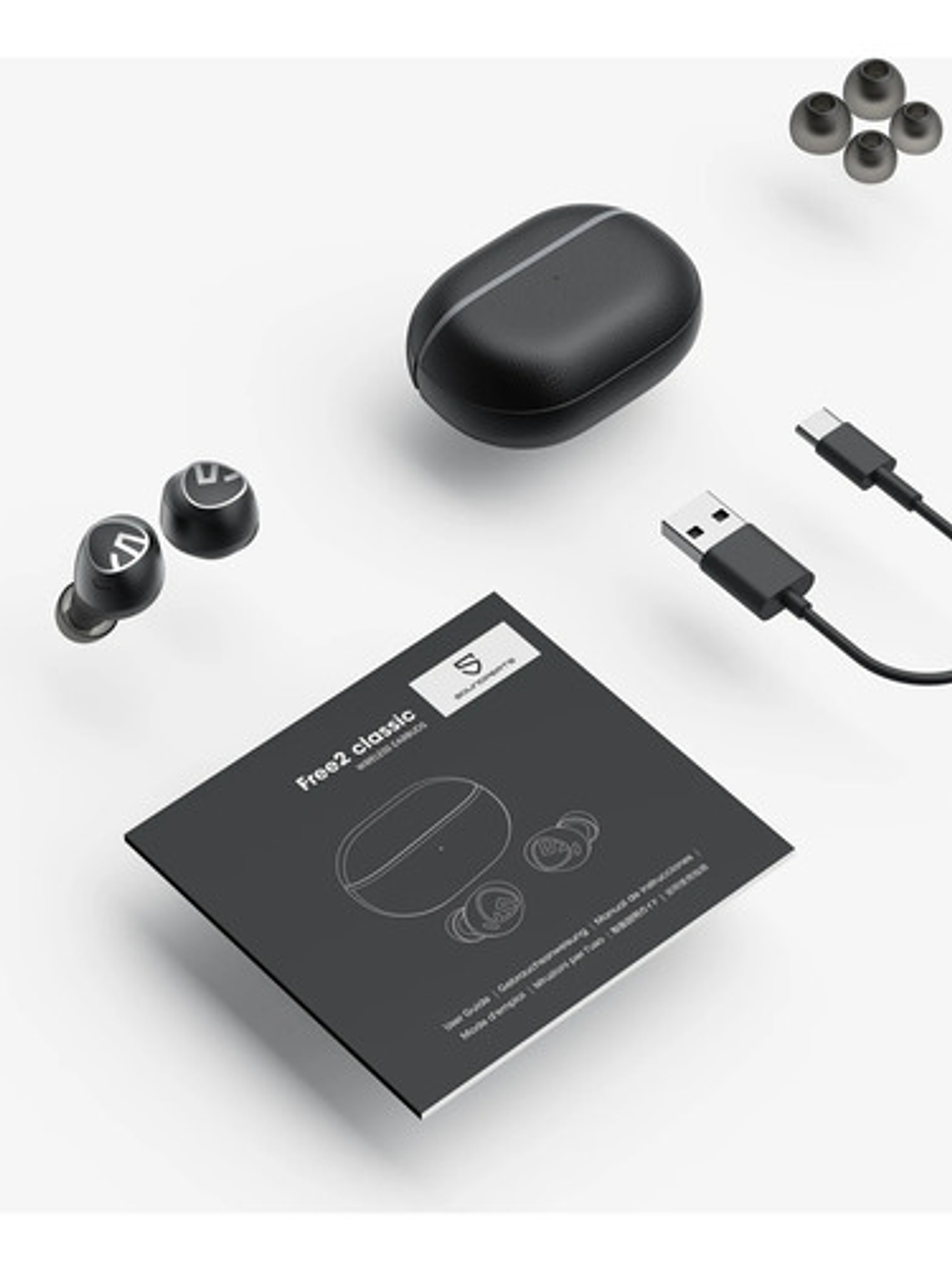 Audífonos Soundpeats Free2 Classic, Bluetooth, In-ear Gamer, color Negro 9
