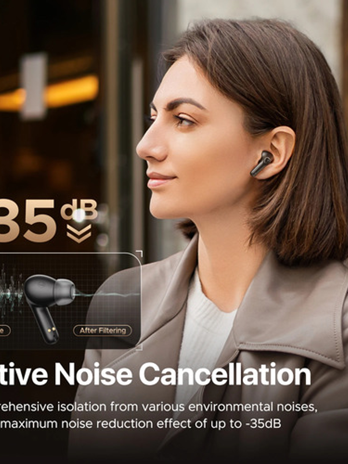 Audífonos Soundpeats T3 Pro, Bluetooth, Color Negro 3