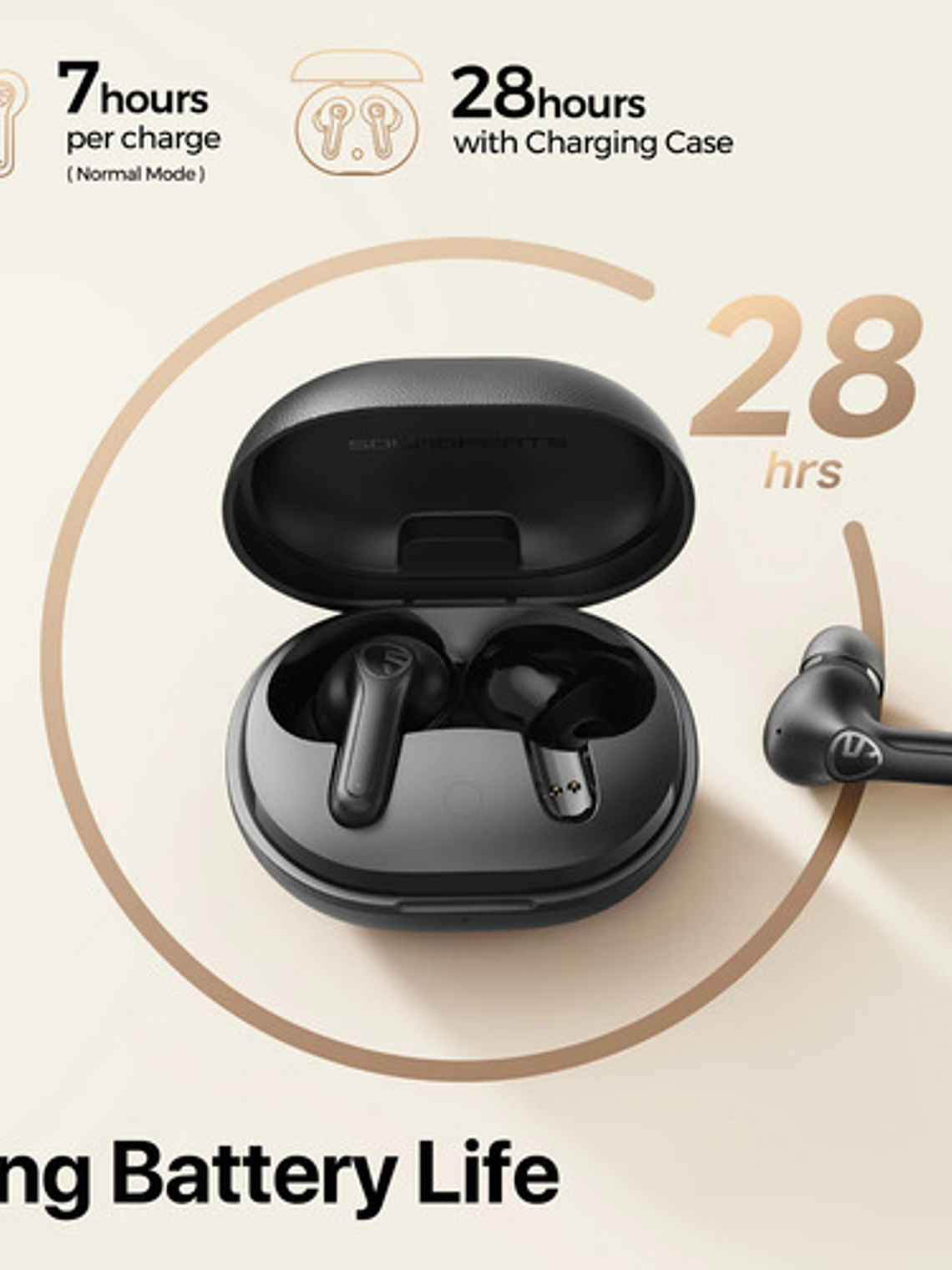 Audífonos Soundpeats T3 Pro, Bluetooth, Color Negro 7