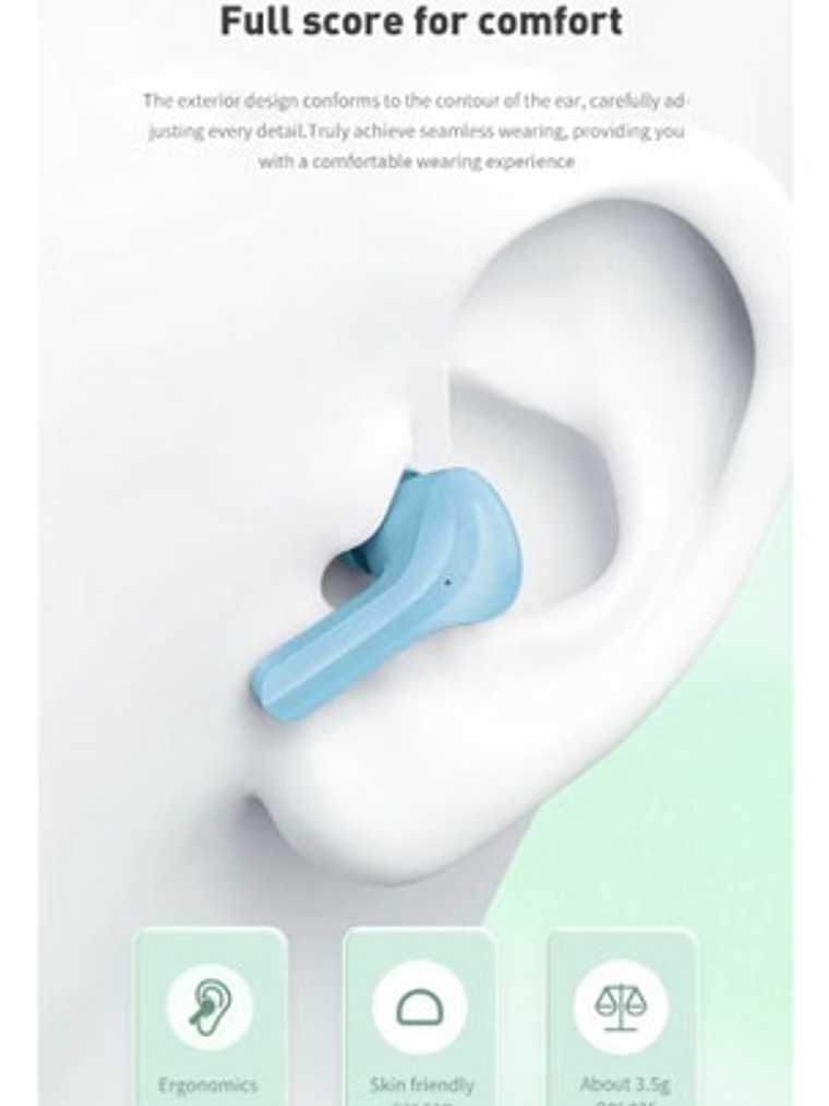 Audífonos Langsdom Tn56a, Alta Calidad, Tecnología, Verde 6