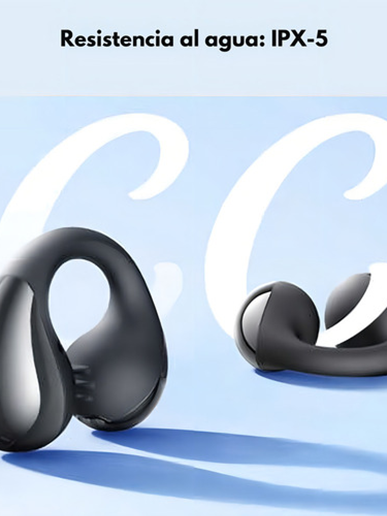 Audífonos Soundpeats Pearlclip Pro,  Bluetooth 5.4, open ear, color Negro 9