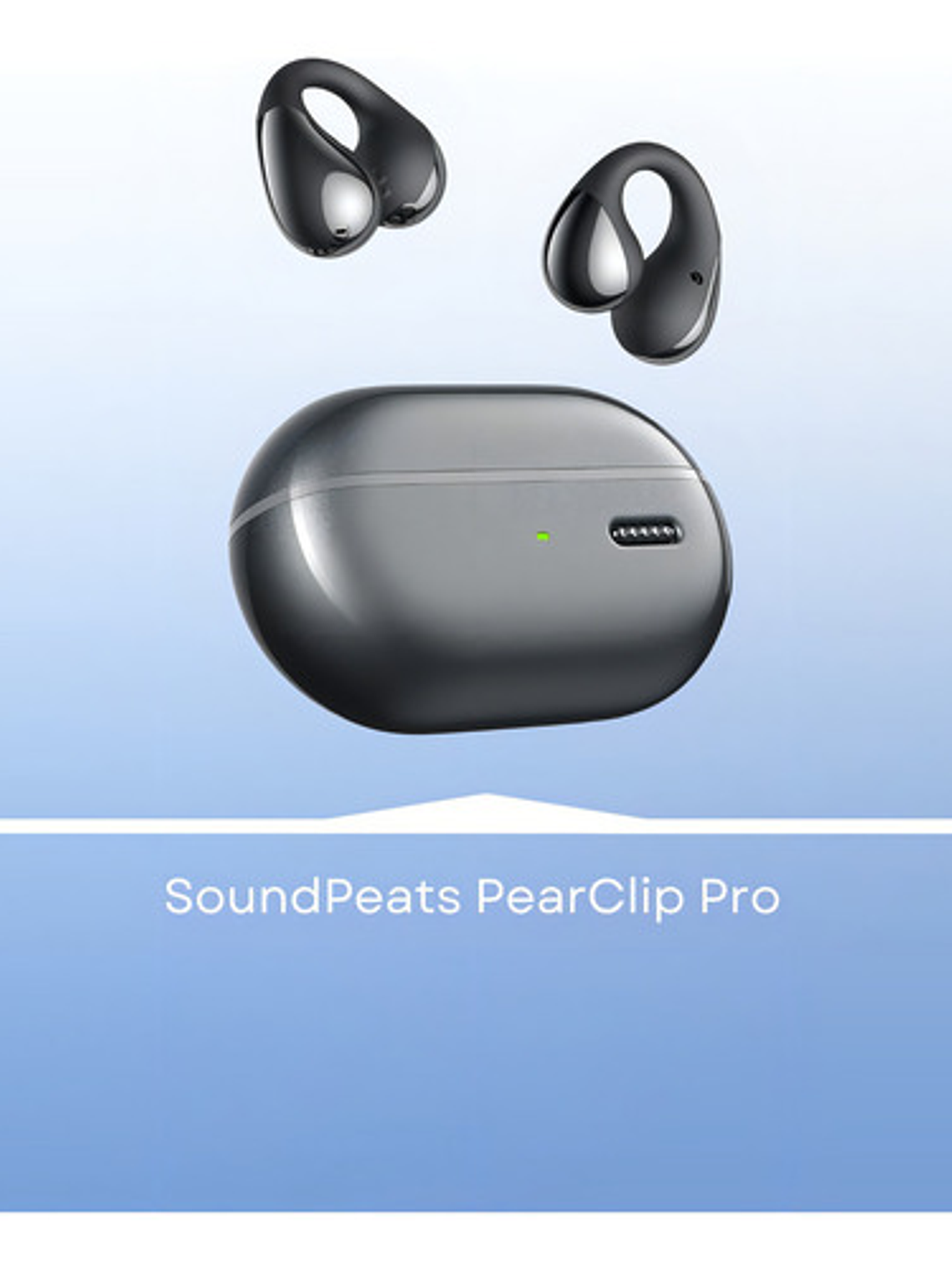 Audífonos Soundpeats Pearlclip Pro,  Bluetooth 5.4, open ear, color Negro 11