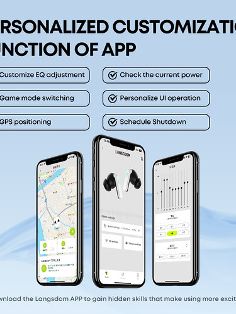 Audífonos Langsdom Zeta TG16, Gamer Bluetooth Luces Led Baja Latencia Color Blanco 2