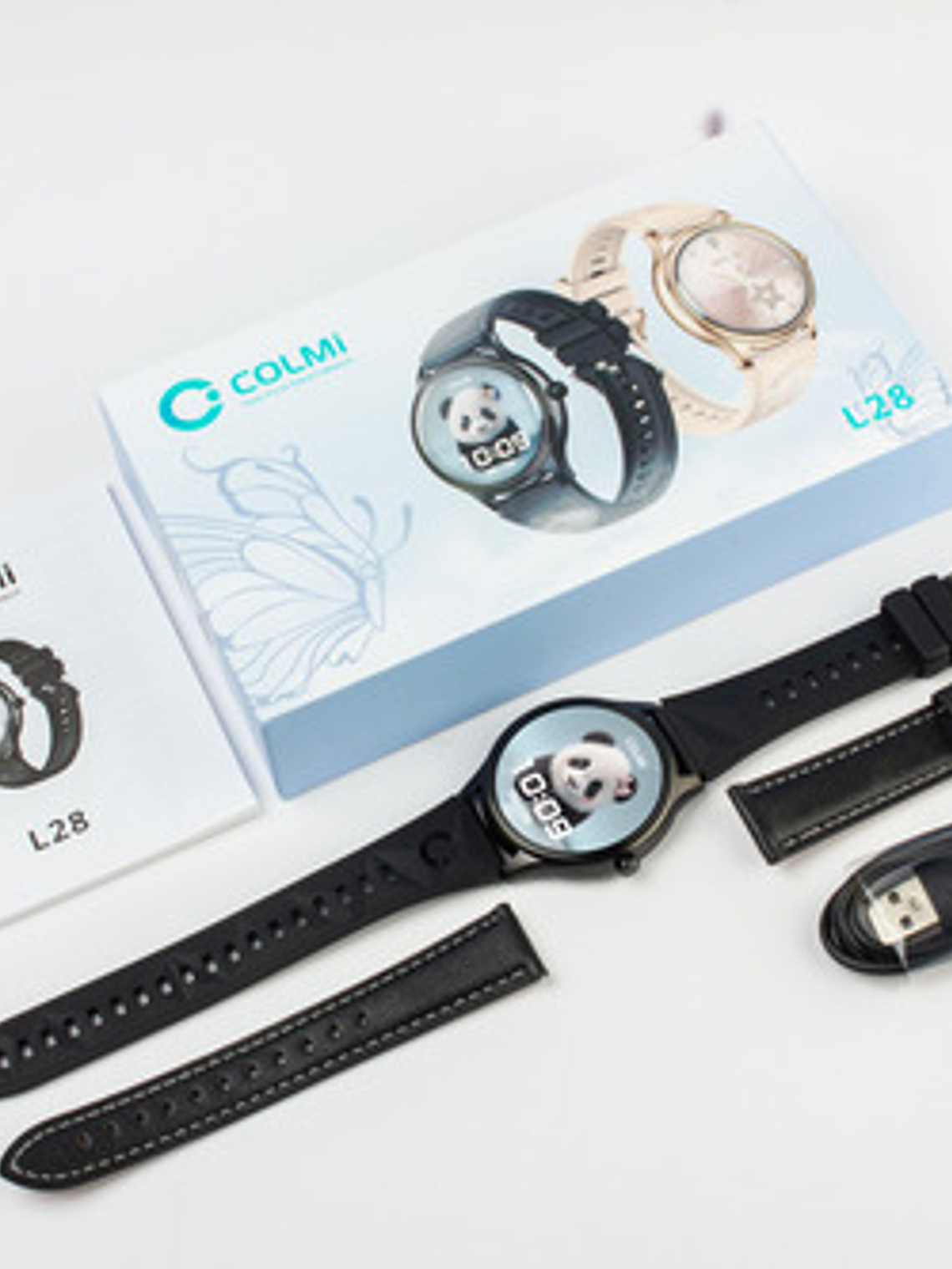 Reloj Inteligente Colmi L28, Amoled 1.32, Moderno, Correa Cuero Silicona 5