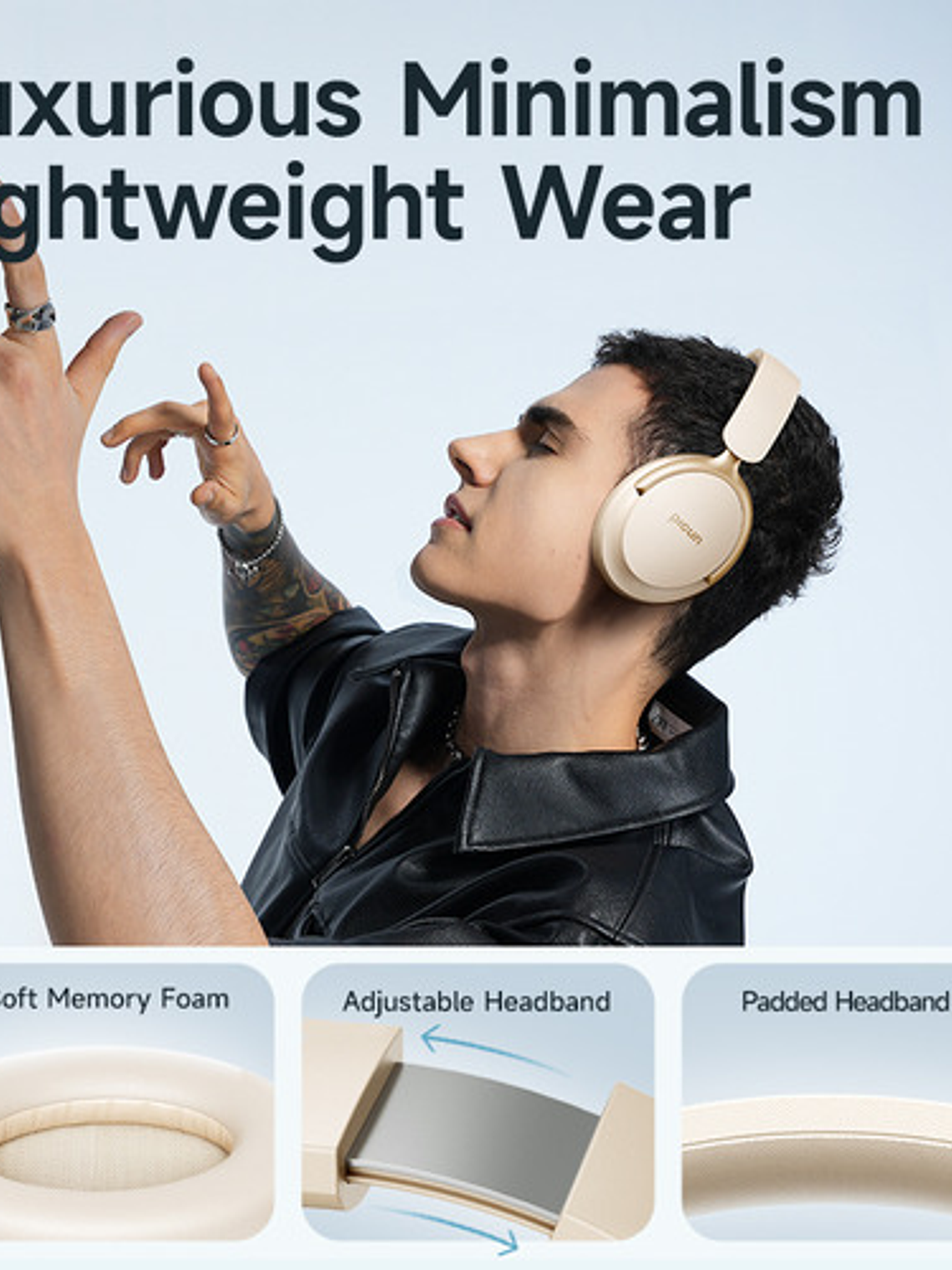 Audífonos Gamer Picun Nc60 Pro, Anc, Sonido Espacial, 80hrs Negro 5