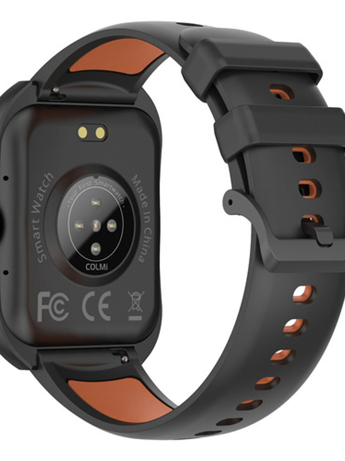 Reloj Inteligente Colmi P86, Correa Naranja Bisel Negro, Llamadas 10