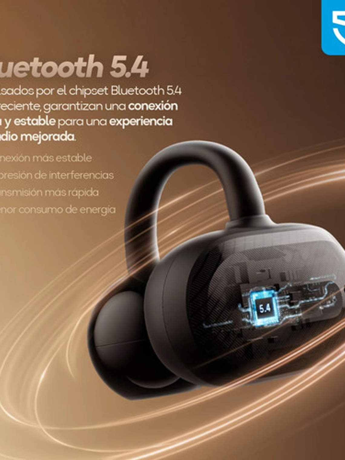 Audífonos Soundpeats Air Clip, Bluetooth Open-ear Ipx5, Color Negro 4