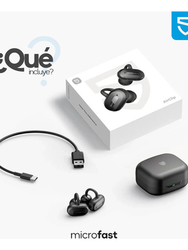 Audífonos Soundpeats Air Clip, Bluetooth Open-ear Ipx5, Color Negro 5
