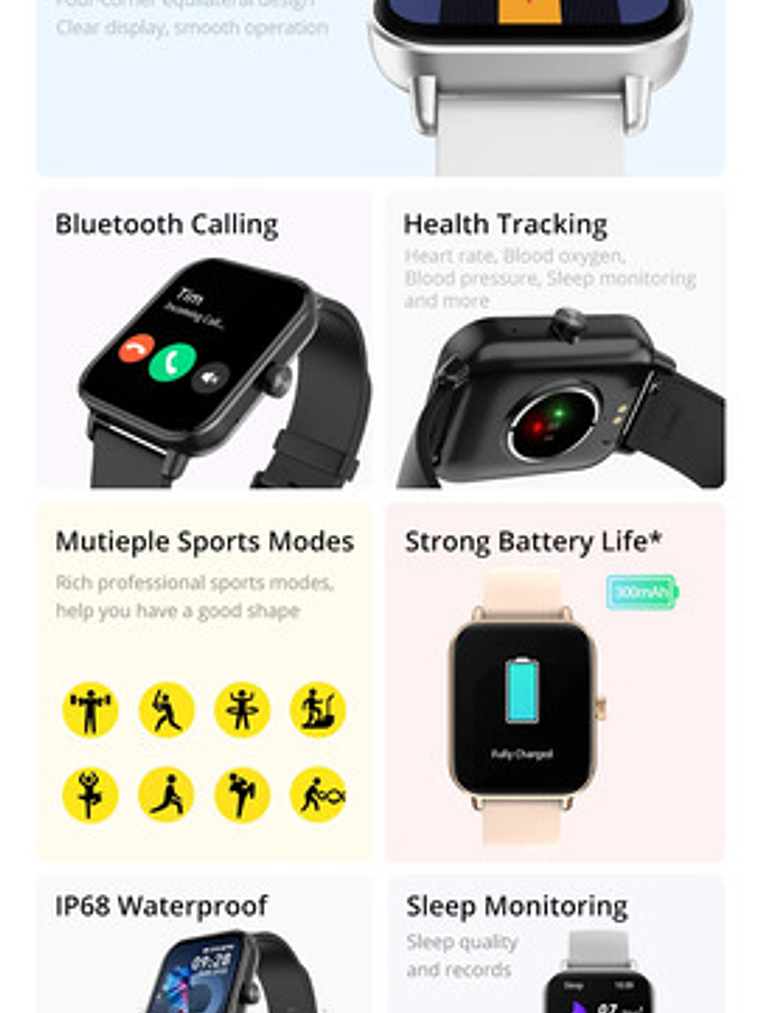 Reloj Inteligente Colmi P81, Negro 3