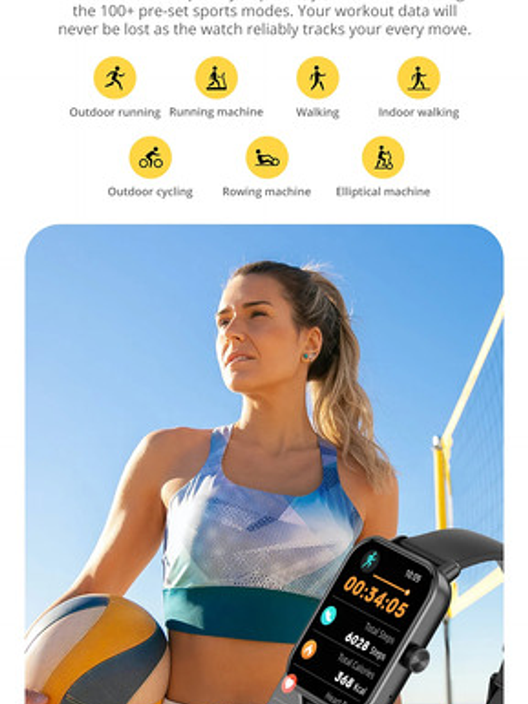 Reloj Inteligente Colmi P81, Negro 7