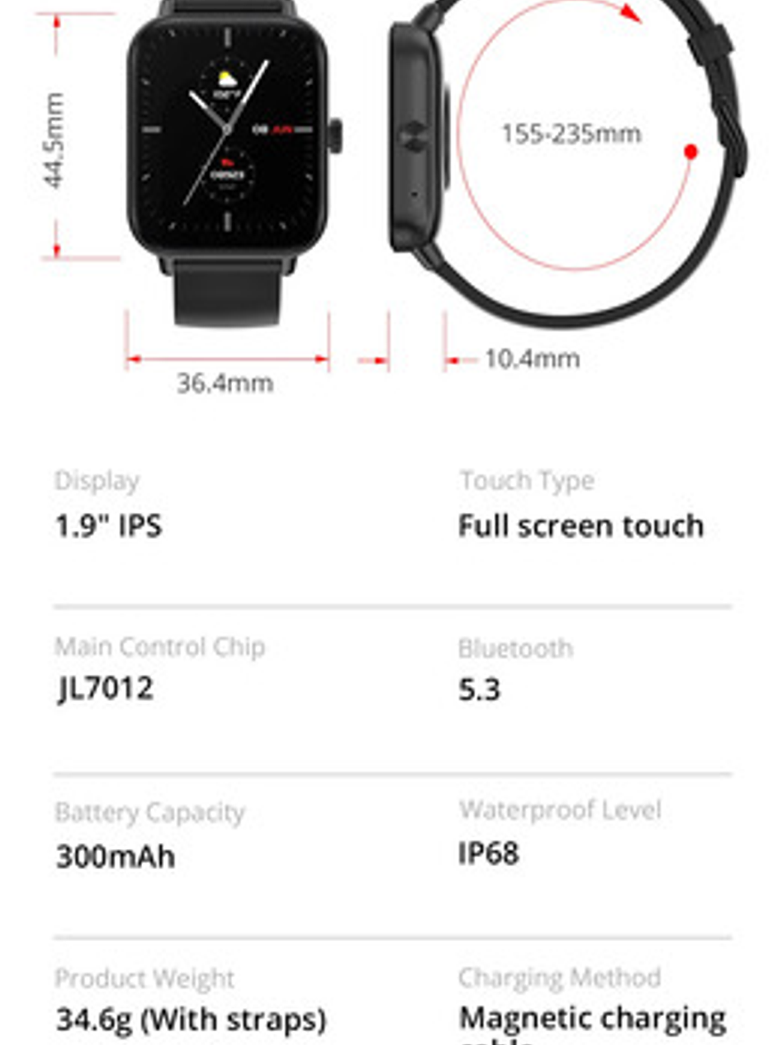 Reloj Inteligente Colmi P81, Negro 10