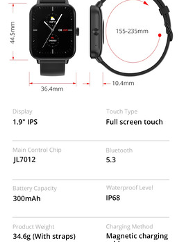 Reloj Inteligente Colmi P81, Negro 10