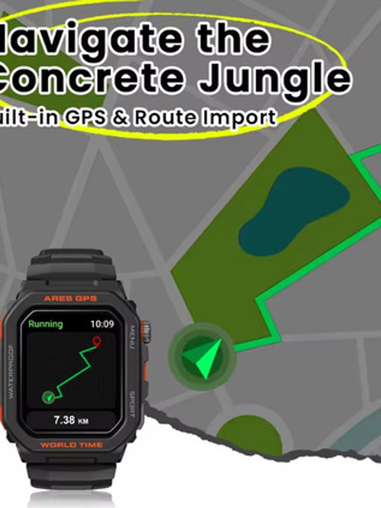 Reloj Inteligente Zeblaze Ares Gps,Para Alexa Y Strava 5