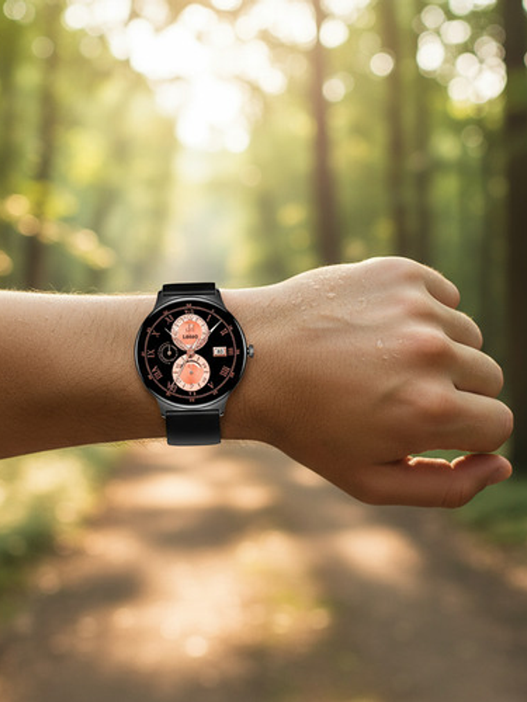 Reloj Inteligente Colmi V89, Correa Silicona Negro, Amoled 1.43 4