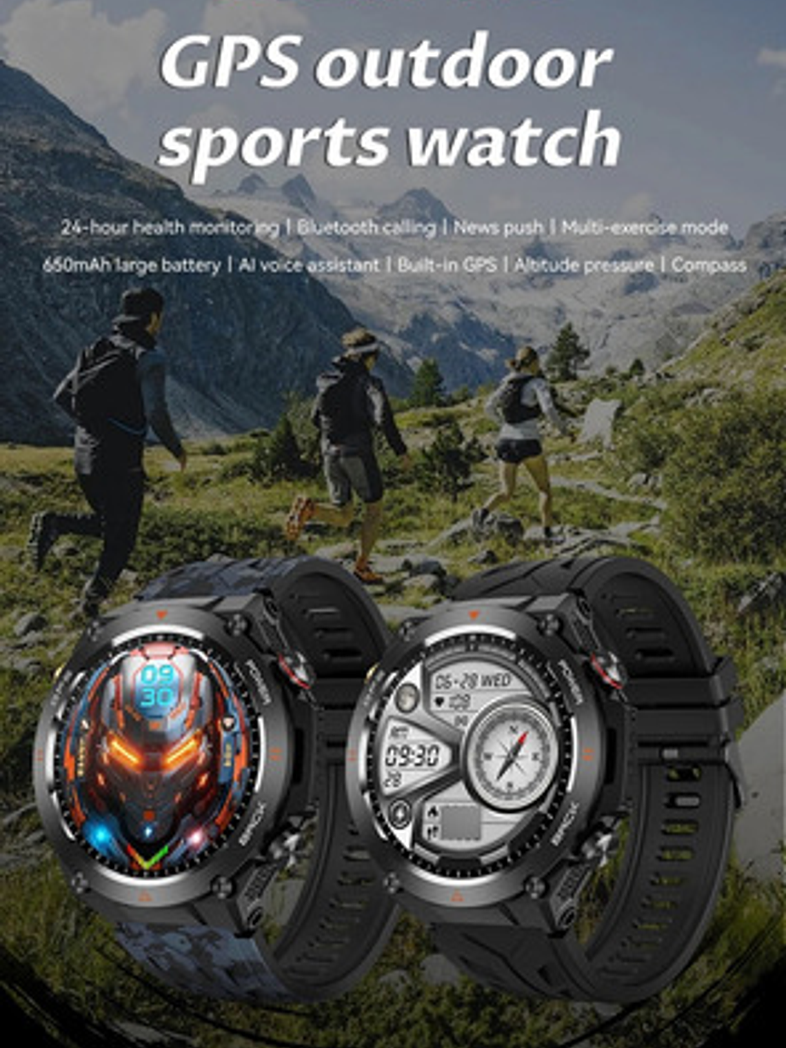 Reloj Inteligente Colmi V75 Gps , Pantalla Ultra Hd 1,45, Negro 2