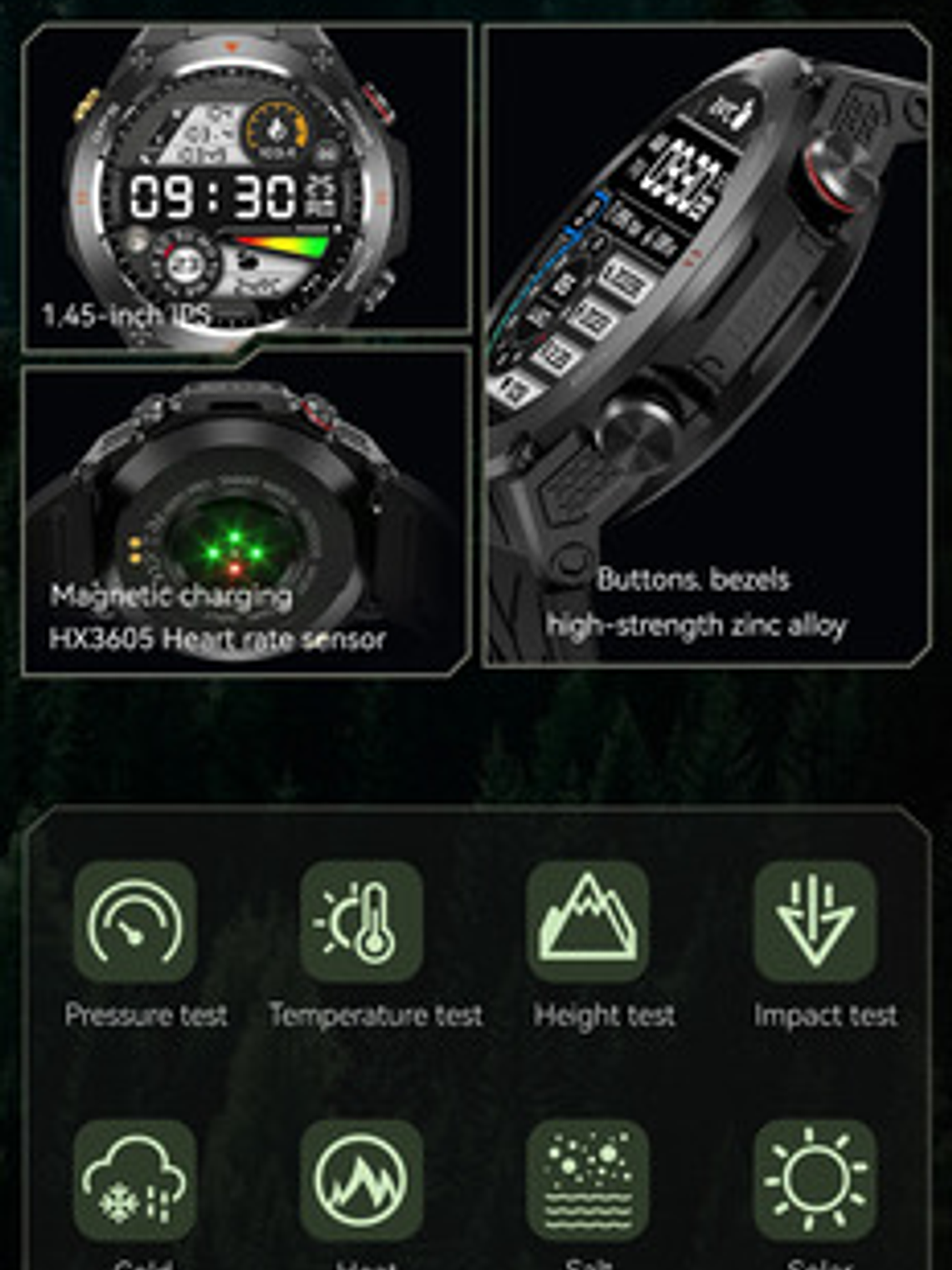 Reloj Inteligente Colmi V75 Gps , Pantalla Ultra Hd 1,45, Negro 4