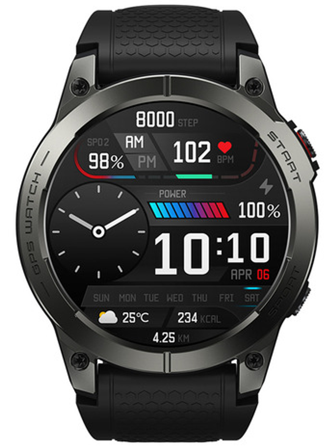 Reloj Inteligente Zeblaze Stratos 3 Gps,  Deportivo Hi Fi 2