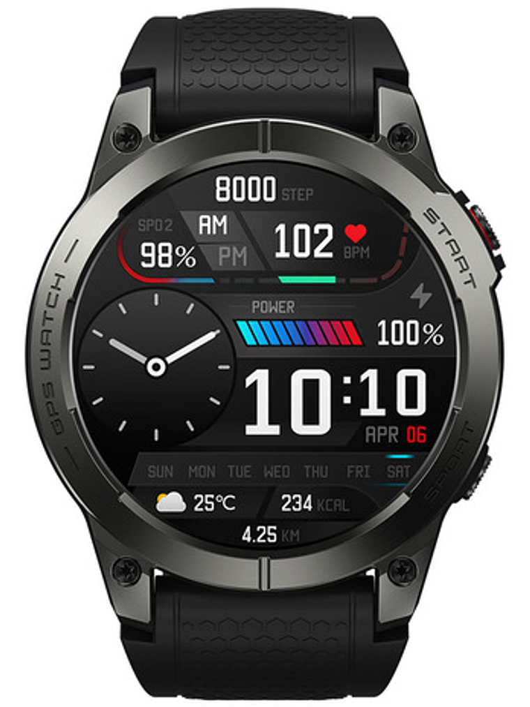 Reloj Inteligente Zeblaze Stratos 3 Gps,  Deportivo Hi Fi 2
