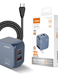 Cargador Gan 33w Ldnio, C/cable, 3 Puertos Usbc, Usba, Light - Miniatura 1