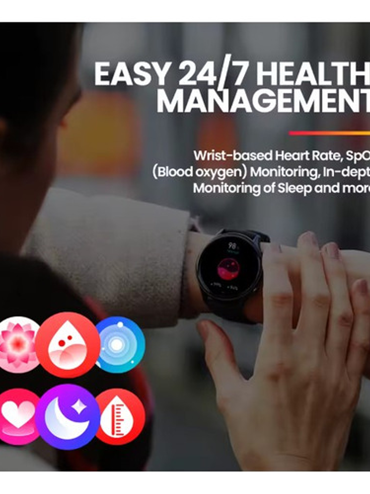 Reloj Inteligente Zeblaze Btalk3 Plus, Llamada De Voz, Hd Dorado 6